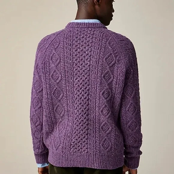 J. Crew Violet Cable Knit Sweater - Picture 4 of 9
